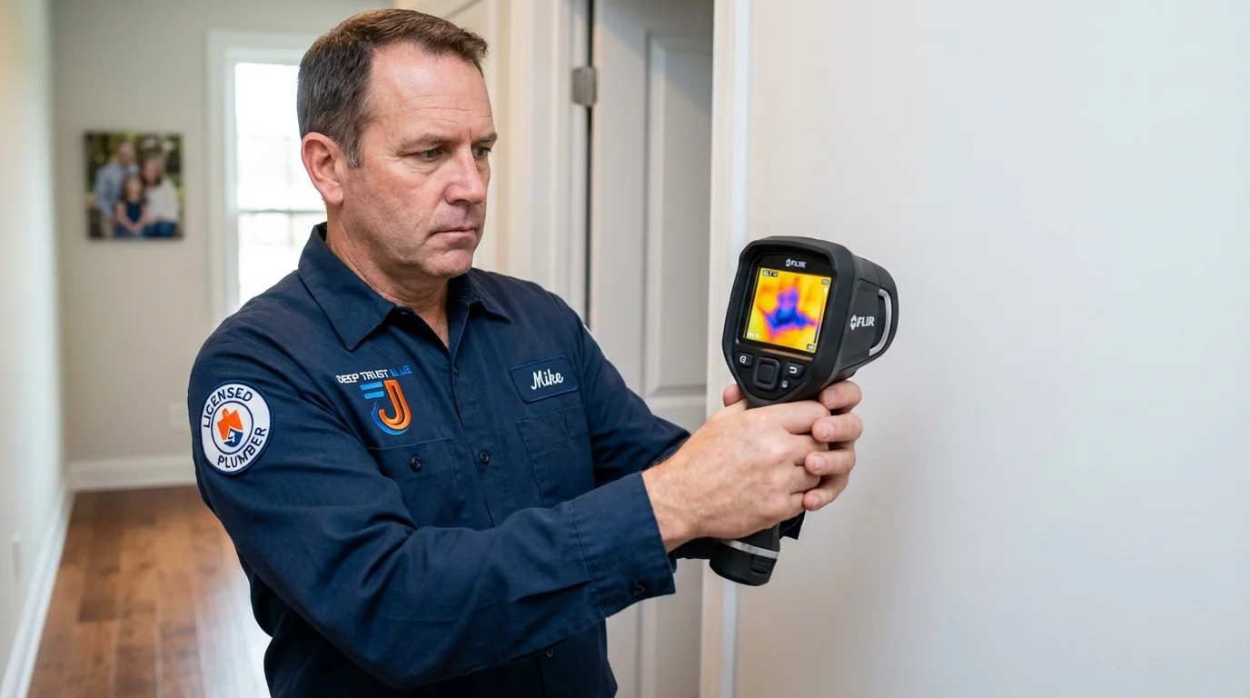 Thermal imaging leak detection by Johns Plumbing LLC in Boalsburg